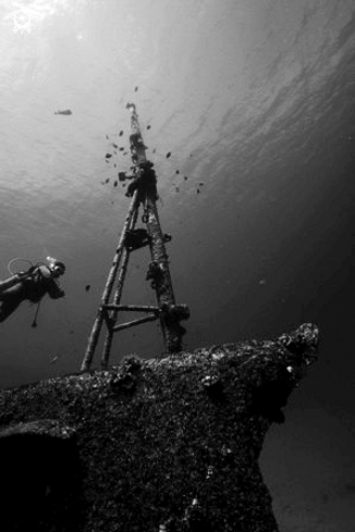 A Stella Maru Shipwreck mast  Mauritius/Republique de Maurice