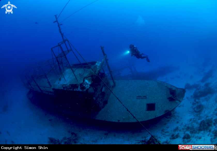 ship wreck in Mataking