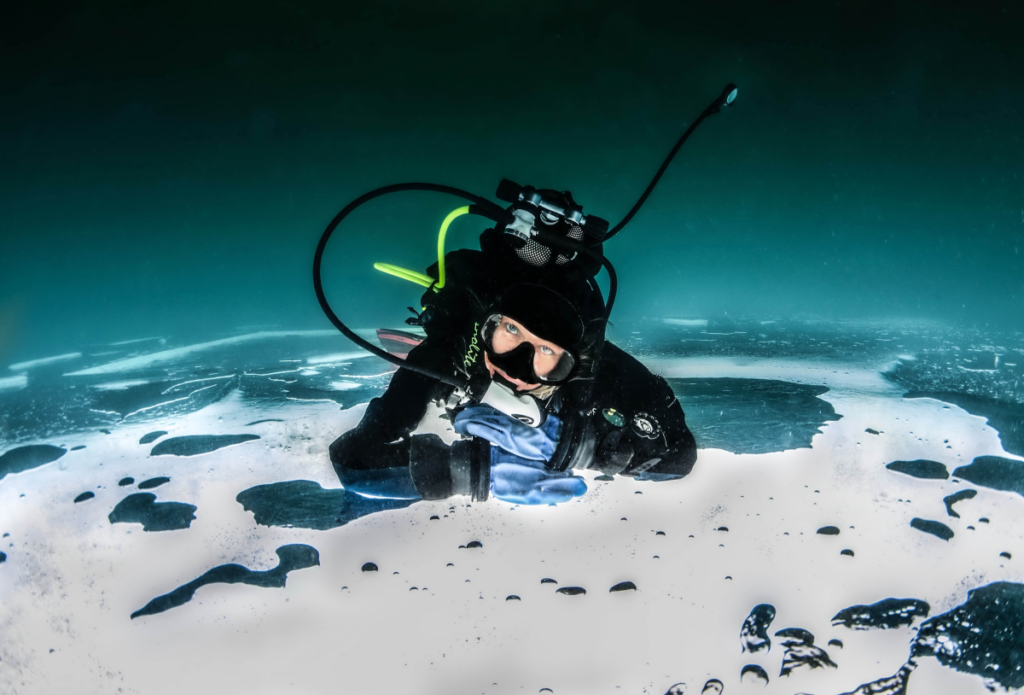 Image result for ice diving