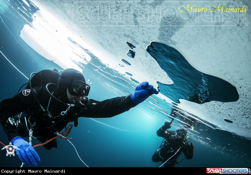 A Ice dive Anterselva lake