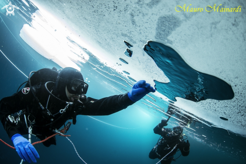 A Ice dive Anterselva lake