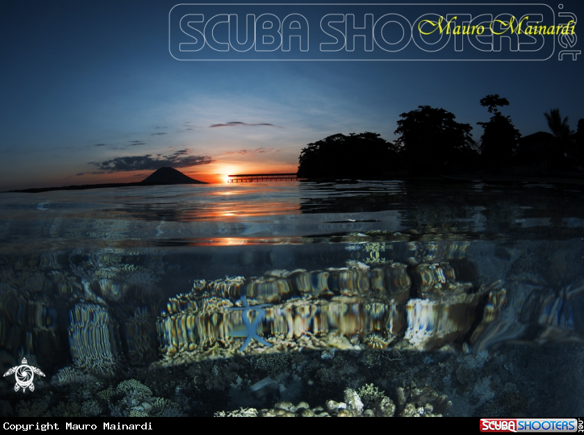 A Sunset Siladen island