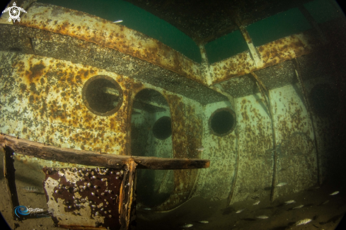 A inside the berardi  boat