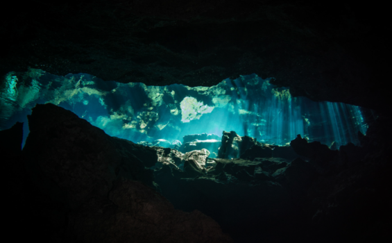 Cave diving