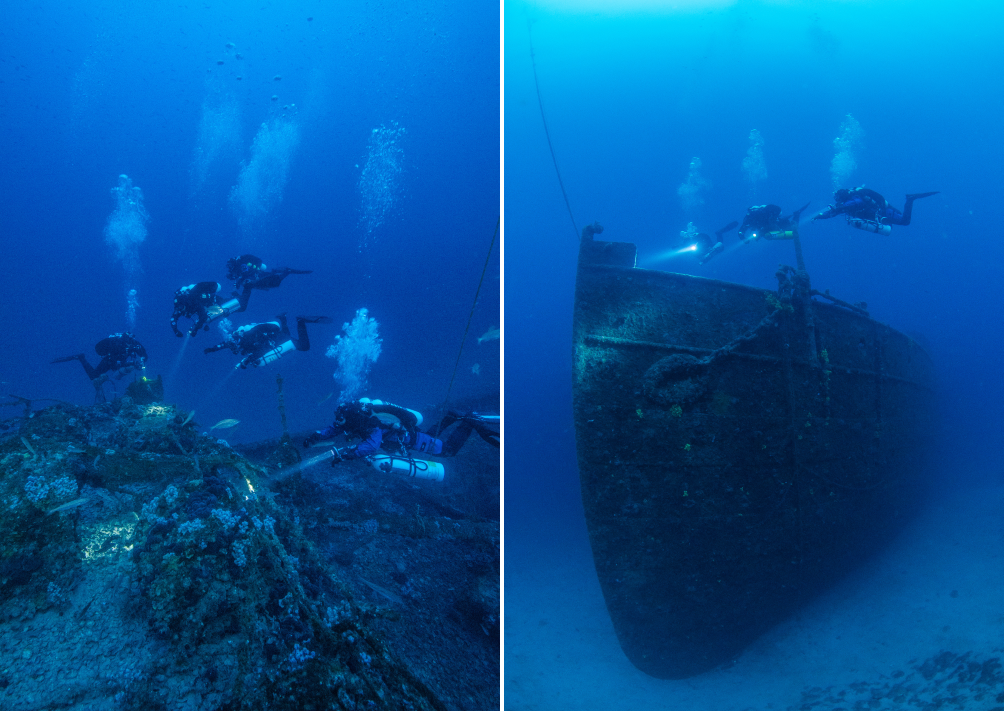 Ship wreck technical diving