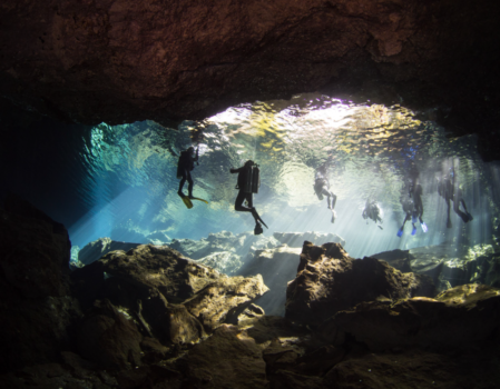 Cave diving in Cenotes - Mexico