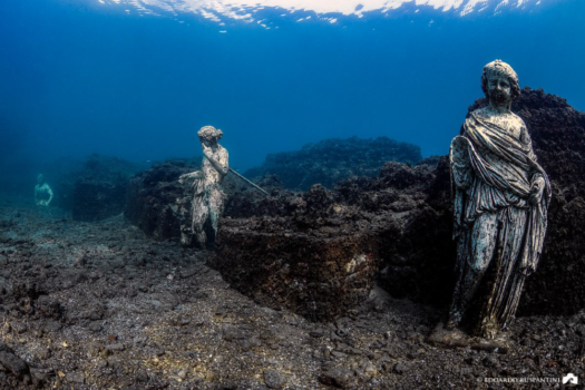 A particular of Underwater Archaeological Park of Baiae